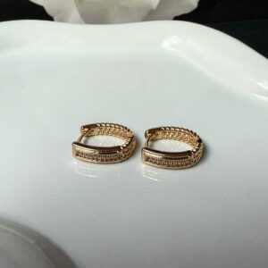 A18832 ARETE CON BRILLOS 18K