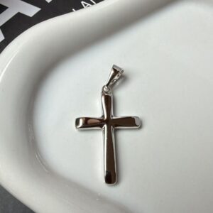 DR008 DIJE CRUZ LISA 3X2CM RODIO