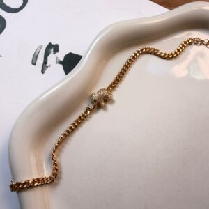 P18345 PULSERA CON DIJE DE ELEFANTE 17+5CM 18K