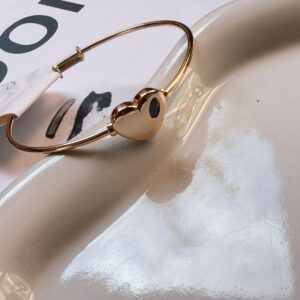 B18021 BRAZALETE DE NIÑA CON CORAZON 45MM 18K