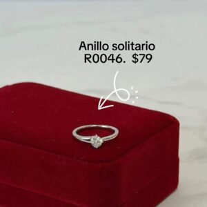 R0046 ANILLO SOLITARIO RODIO