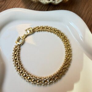 P14040 PULSERA DE ESLABON CERRADO 19CM 14K