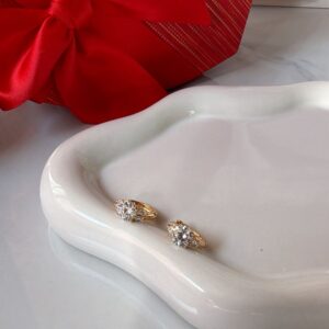 A18919 ARETE CON PIEDRA 18K