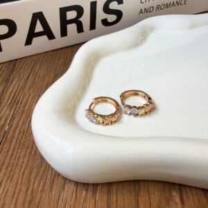 A18869 ARETE CON PIEDRAS 18K