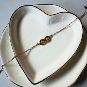 P18414 PULSERA DELGADA DIJE INFINITO 17+3CM 18K