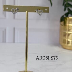 AR051 ARETE DE CORAZON CON BRILLOS RODIO
