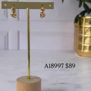 A18997 ARETE LINEA DE BRILLOS 18K