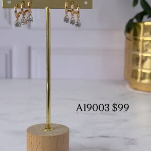 A19003 ARETE CON CRISTALES 18K