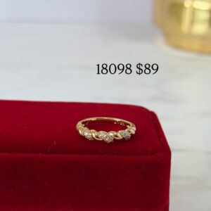 18098 ANILLO CON CRISTALES 18K
