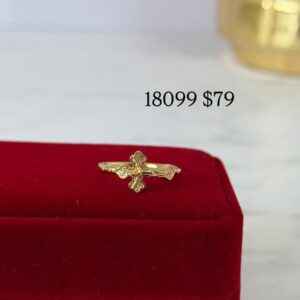 18099 ANILLO CON IMAGEN DE CRUZ 18K