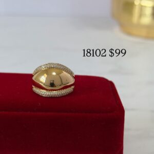 18102 ANILLO CON BRILLOS 18K
