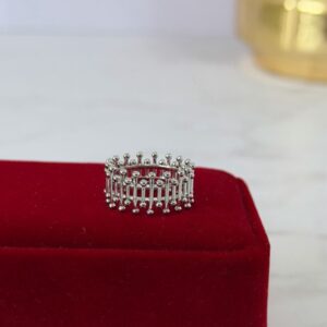 R0056 ANILLO TIPO CORONA RODIO