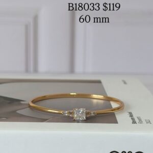 B18033 BRAZALETE CON CRISTALES 60MM 18K