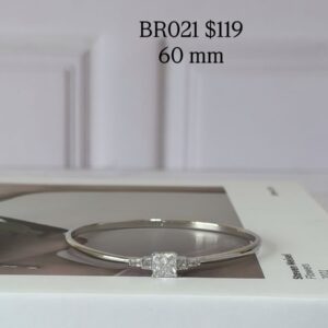 BR021 BRAZALETE CON CRISTALES 60MM RODIO