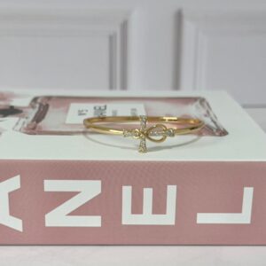 B18039 BRAZALETE CON CRUZ CON BRILLOS 60MM 18K