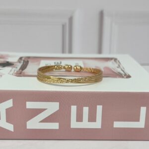 B18047 BRAZALETE DOBLE DISEÑO 60MM 18K