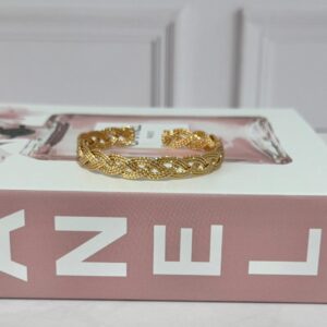 B18048 BRAZALETE ENTRELAZADO 57MM 18K