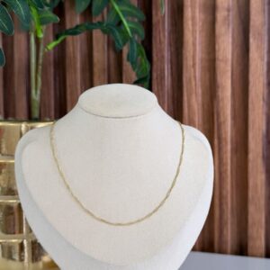 C14016 CADENA DELGADA ESLABON TORSAL 45CM 14K