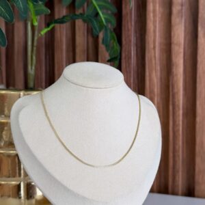 C14017 CADENA TEJIDO FLORENTINO 45CM 14K