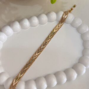 P18450 PULSERA TIPO ESPIGA 19CMS 18K