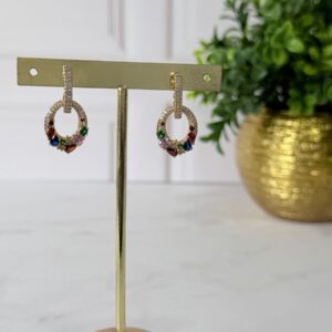 A181057 ARETE CON CIRCONITAS MULTICOLOR 18K