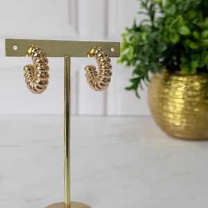 A181062 ARETE ARO ESPIRAL CORRUGADO 18K