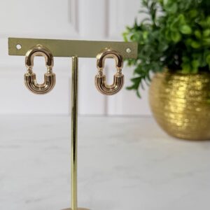 A181051 ARETE OVALADO LISO 18K