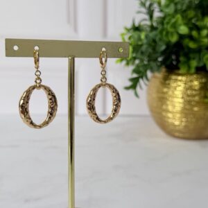 A181041 ARETE DE ARO CORRUGADO 18K