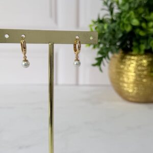 A181027 ARETE CON PERLA COLGANTE 18K