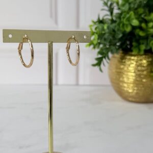 A181035 ARRACADA DE ARO DISEÑO TEXTURIZADO 18K