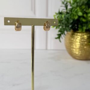 A181022 ARETE CORAZON CON BRILLOS 18K