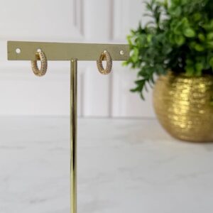 A181025 ARETE CON BRILLOS 18K