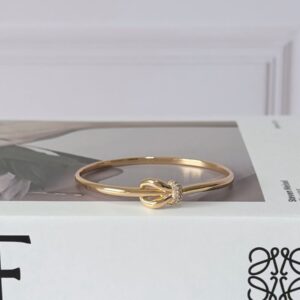 B18052 BRAZALETE DISEÑO DE NUDO 60MM 18K