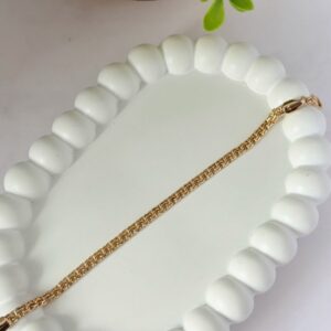 P18459 PULSERA TEJIDO CHINO 18CM 18K