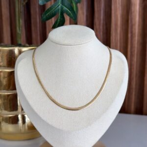 C18341 CADENA TEJIDO SERPIENTE 45CM 18K