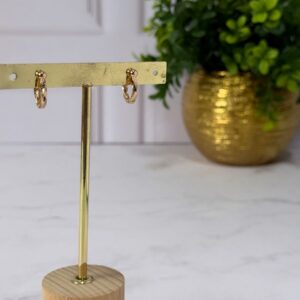 A181080 ARETE CON DISEÑO TEXTURIZADO 18K