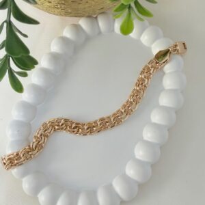 P18496 PULSERA TEJIDO CHINO 18K 20CM