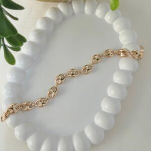 P18497 PULSERA TIPO GRANO DE CAFE 18K 21CM