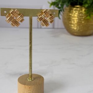 A181188 ARETE DISEÑO CUADRADO ENTRELAZADO 18K