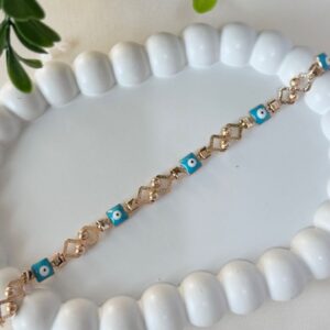 P18511 PULSERA DE OJO TURCO 18K 18.5CM