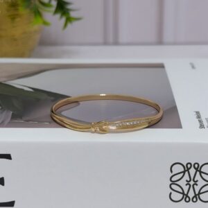 B18066 BRAZALETE DE NUDO CON CRISTALES 18K 57MM