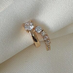 A181237 PIERCING A PRESION CON CRISTALES 18K
