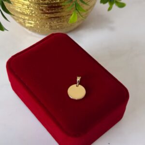 D18078 DIJE DE CIRCULO LISO 18K