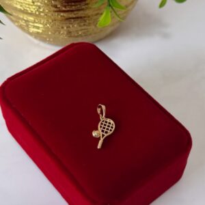 D18079 DIJE DE RAQUETA DE TENIS 18K