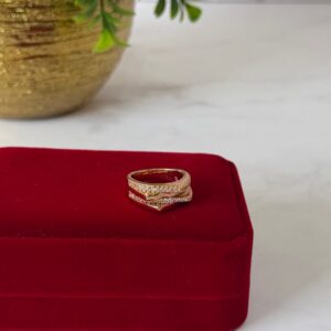 18136 ANILLO DE MULTIPLES BANDAS CON CRISTALES 18K