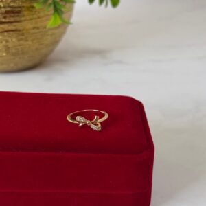 18129 ANILLO DE LAZO CON CRISTALES 18K