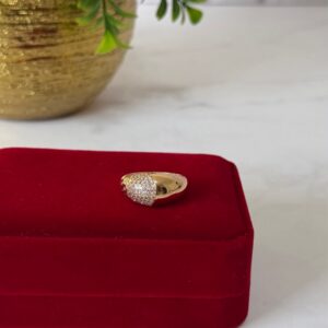 18135 ANILLO GRUESO MITAD LISA Y MITAD CON CRITSALES
