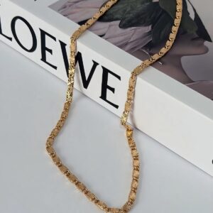 C18397 CADENA ESTILO VALENTINO DIAMANTADO 18K 55CM