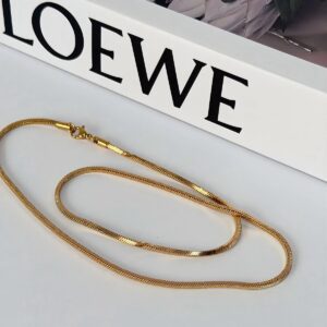 C18400 CADENA ESTILO ESPIGA 18K 50CM