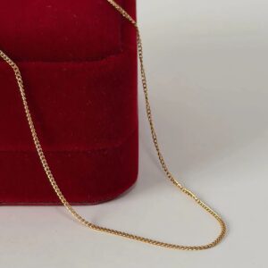 C18422 CADENA DELGADA ESLABON PEQUEÑO 18K 45CM